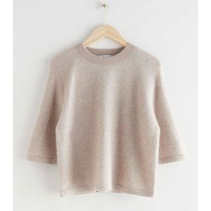 & Other Stories Short Sleeve Alpaca Blend Sweater